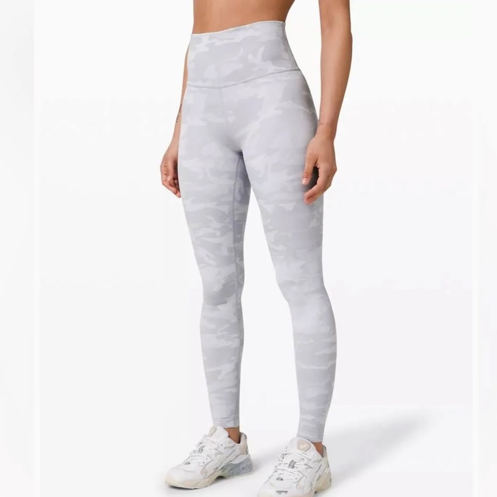 White Camo Lululemon Leggings